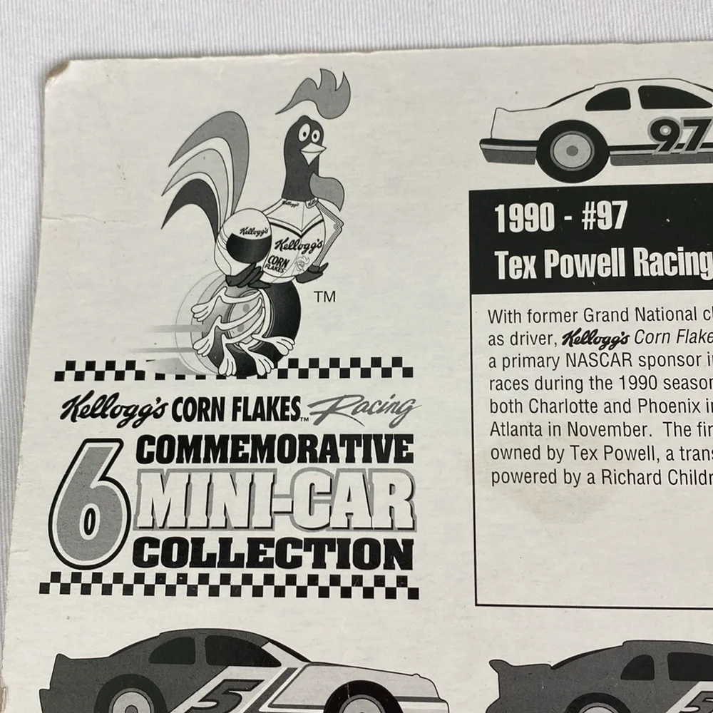 Vintage collectors, Kellogg’s cornflake commemorative six mini car collection